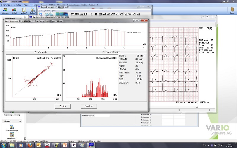 Netzwerk- und Ergometrielizenz für Cardio M-PC